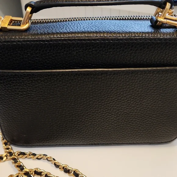 Tory Burch Black and Gold Crossbody Bag - Picture 2 of 4